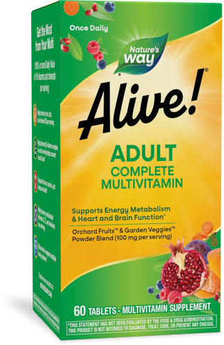 Nature's Way® | Alive! Adult Complete Multivitamin, 60 tablets Sku:60192