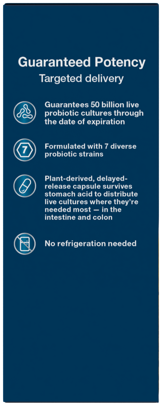 <{%MAIN4_10762%}>Nature's Way® | Fortify Optima Adult 50+ 50 Billion Probiotic - left side of pack