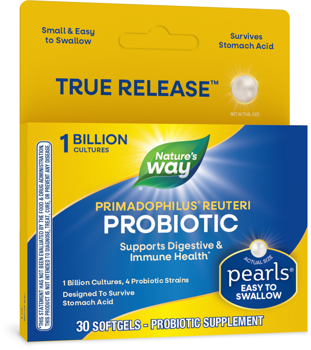 <{%PRIMARY_15752%}>Nature's Way® | Primadophilus Reuteri Pearls Probiotics, 30 softgels
