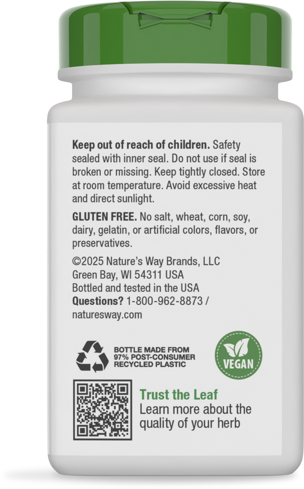<{%MAIN19_13100%}>Nature's Way® | Ginger Root - back of pack