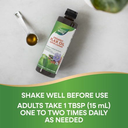 Organic Flax Oil Super Lignan Supplement Facts