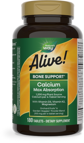 Nature's Way® | Alive! Calcium Bone Support, 180 tablets Sku:10501