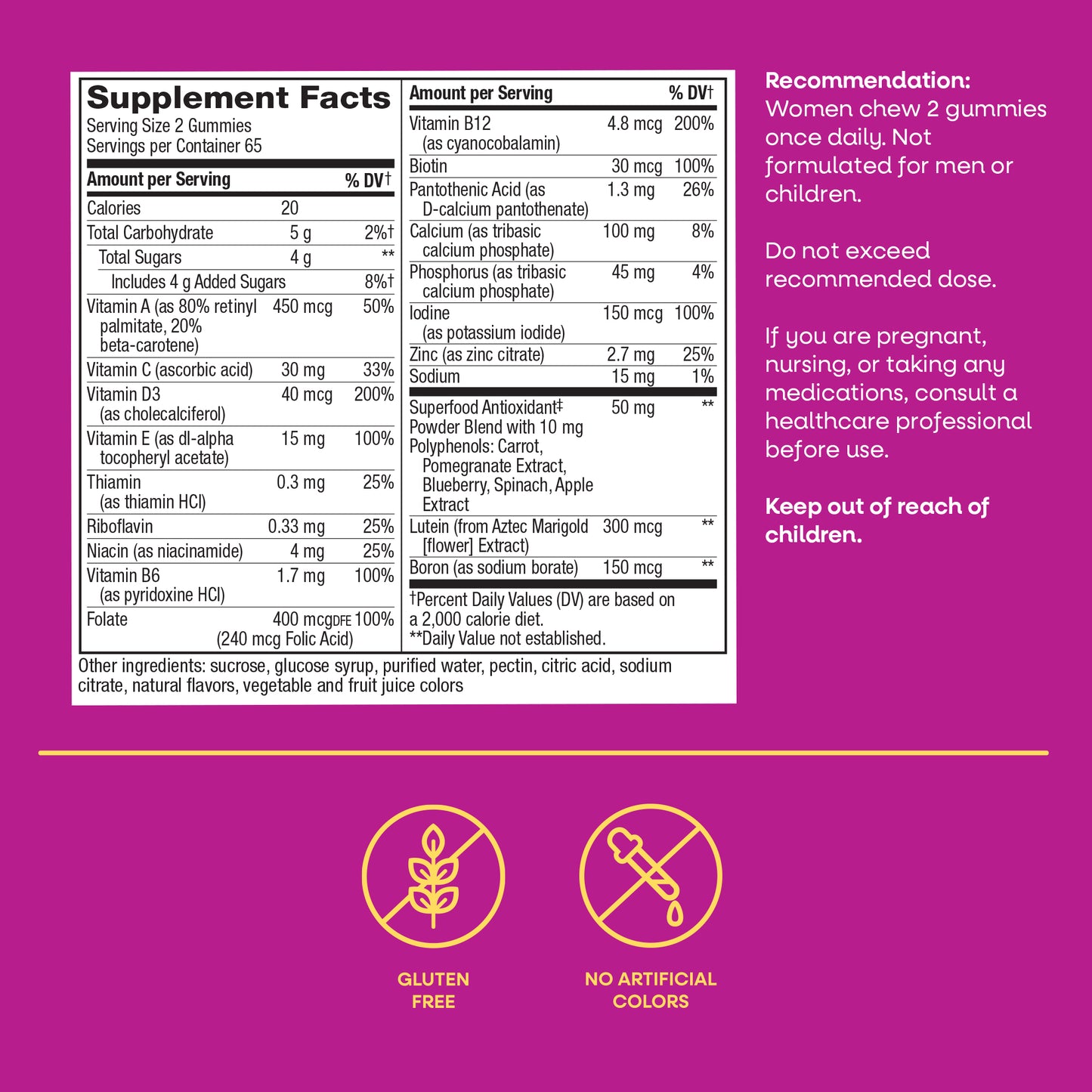 <{%MAIN12_11537%}>Nature's Way® | Alive! Women's 50+ Gummy Multivitamin