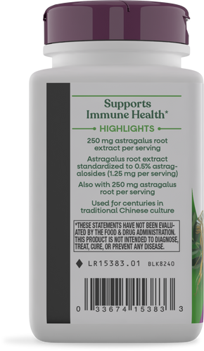 Nature's Way® | Astragalus - left side of pack Sku:15383