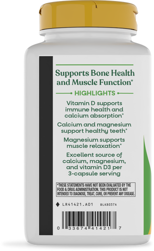 Nature's Way® | Calcium-Magnesium-Vitamin D - left side of pack Sku:41421