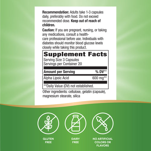 Nature's Way® | Alpha Lipoic Acid Sku:45181