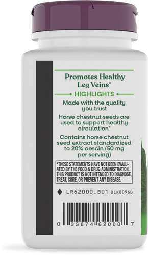 Nature's Way® | Horse Chestnut - left side of pack Sku:62000