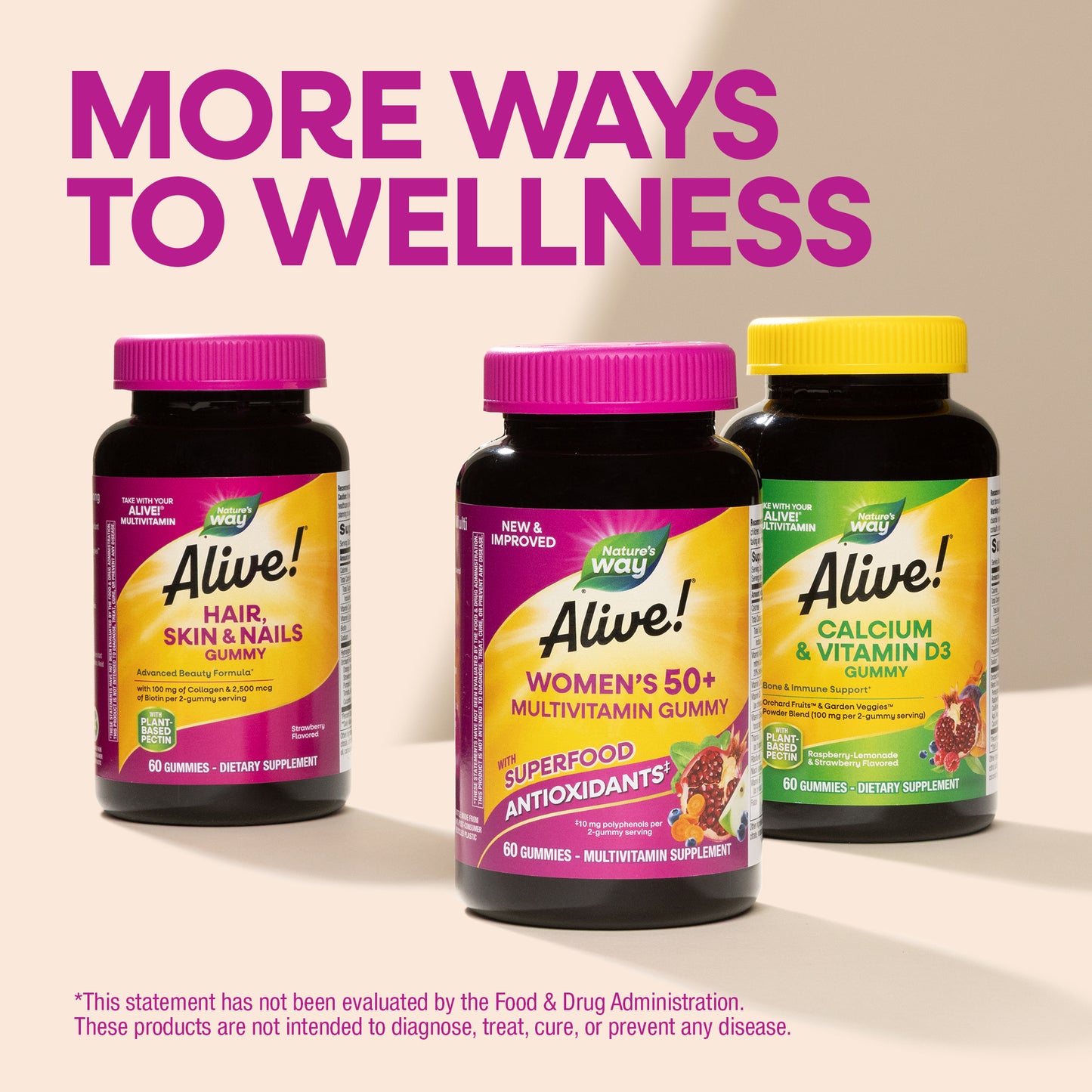 <{%MAIN5_14068%}>Nature's Way® | Alive! Women's 50+ Gummy Multivitamin