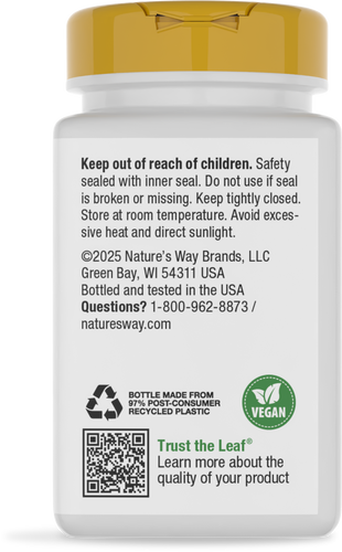 Nature's Way® | Choline - back of pack Sku:40460