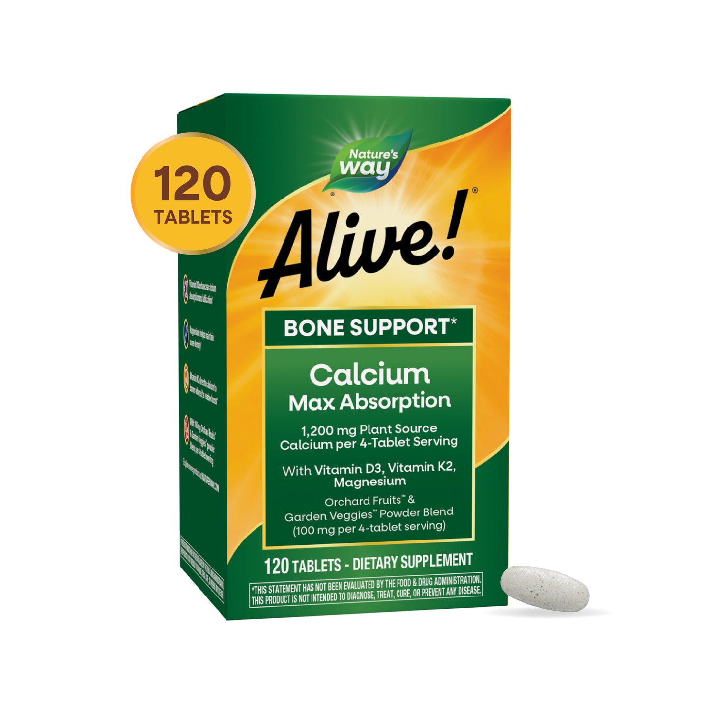 <{%MAIN8_15839%}>Nature's Way® | Alive! Calcium Bone Support