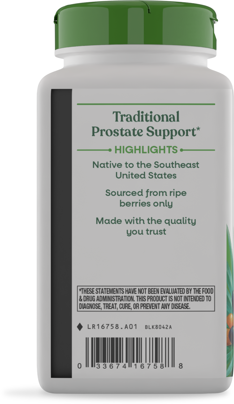 <{%MAIN3_16758%}>Nature's Way® | Saw Palmetto Berries - left side of pack