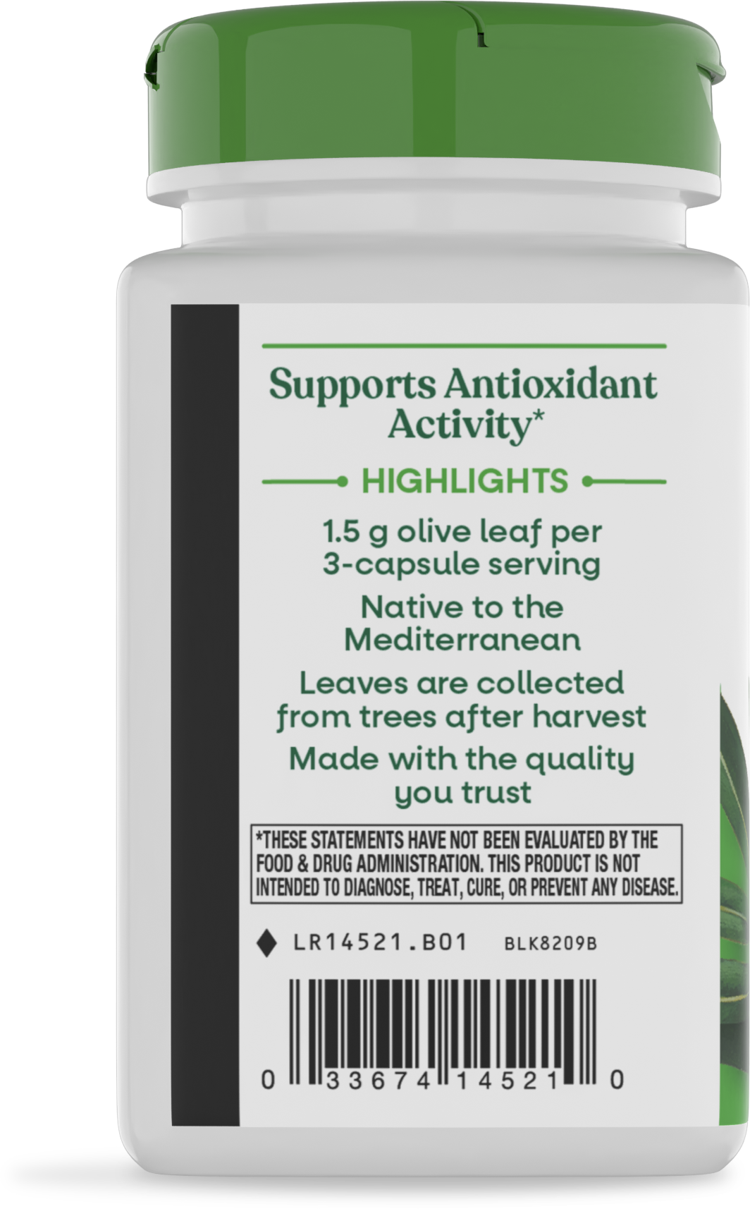 <{%MAIN3_14521%}>Nature's Way® | Olive Leaf - left side of pack