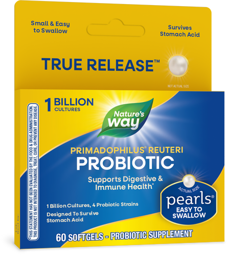 Nature's Way® | Primadophilus Reuteri Pearls Probiotics, 60 softgels Sku:15770