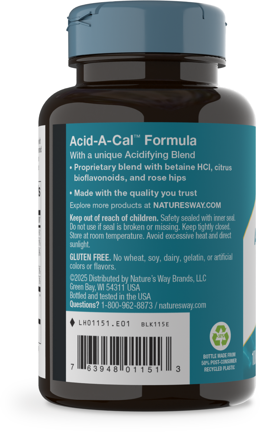 <{%MAIN3_01151%}>Nature's Way® | Acid-A-Cal Formula - left side of pack