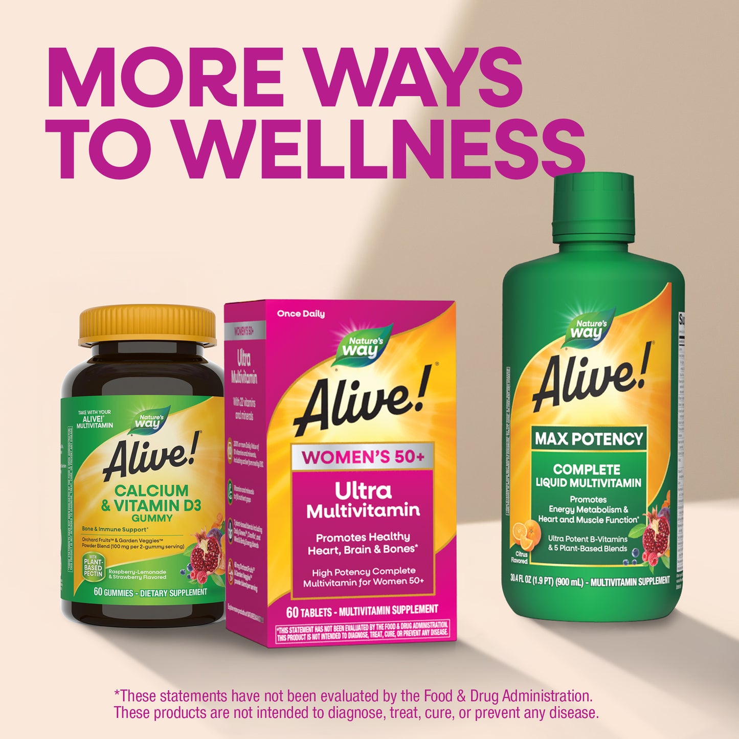 <{%MAIN6_13941%}>Nature's Way® | Alive! Women's 50+ Ultra Multivitamin