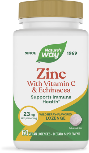 Nature's Way® | Zinc Lozenges, 60 lozenges, Wild Berry Sku:41092