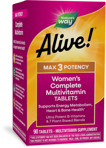 Nature's Way® | Alive! Max3 Potency Women's Complete Multivitamin, 90 tablets Sku:15543