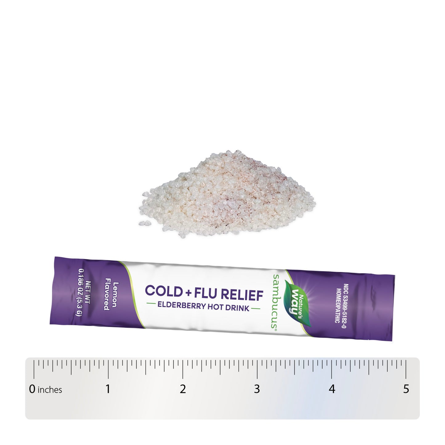 <{%MAIN5_12087%}>Nature's Way® | Sambucus Immune Elderberry Hot Drink - Powder and ruler
