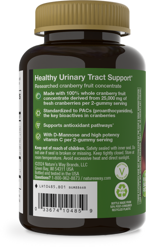 Nature's Way® | CranRx Gummies - left side of pack Sku:10485