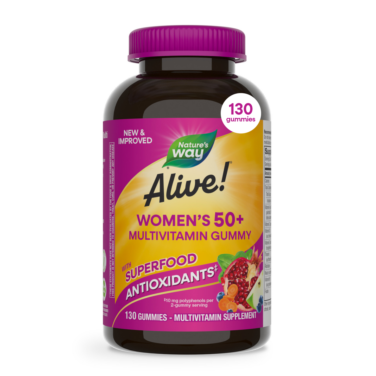 <{%MAIN14_11537%}>Nature's Way® | Alive! Women's 50+ Gummy Multivitamin