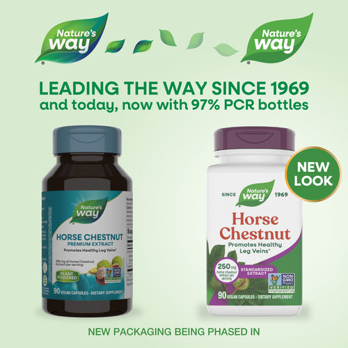 Nature's Way® | Horse Chestnut - package updates old to new Sku:62000