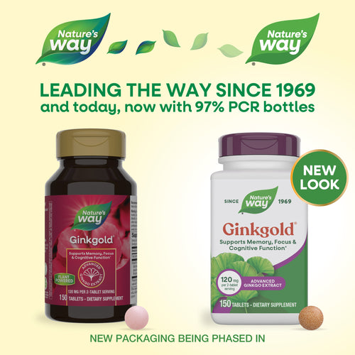 Nature's Way® | Ginkgold - package updates old to new Sku:15268