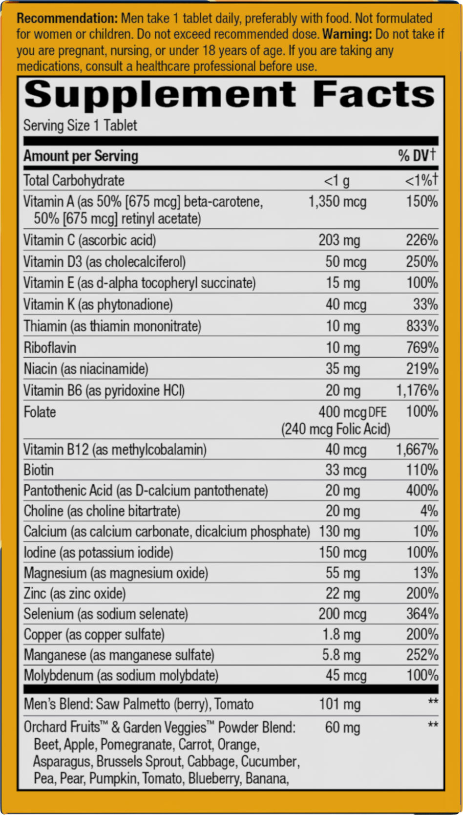 <{%MAIN17_15685%}>Nature's Way® | Alive! Men's Ultra Multivitamin - right side of pack