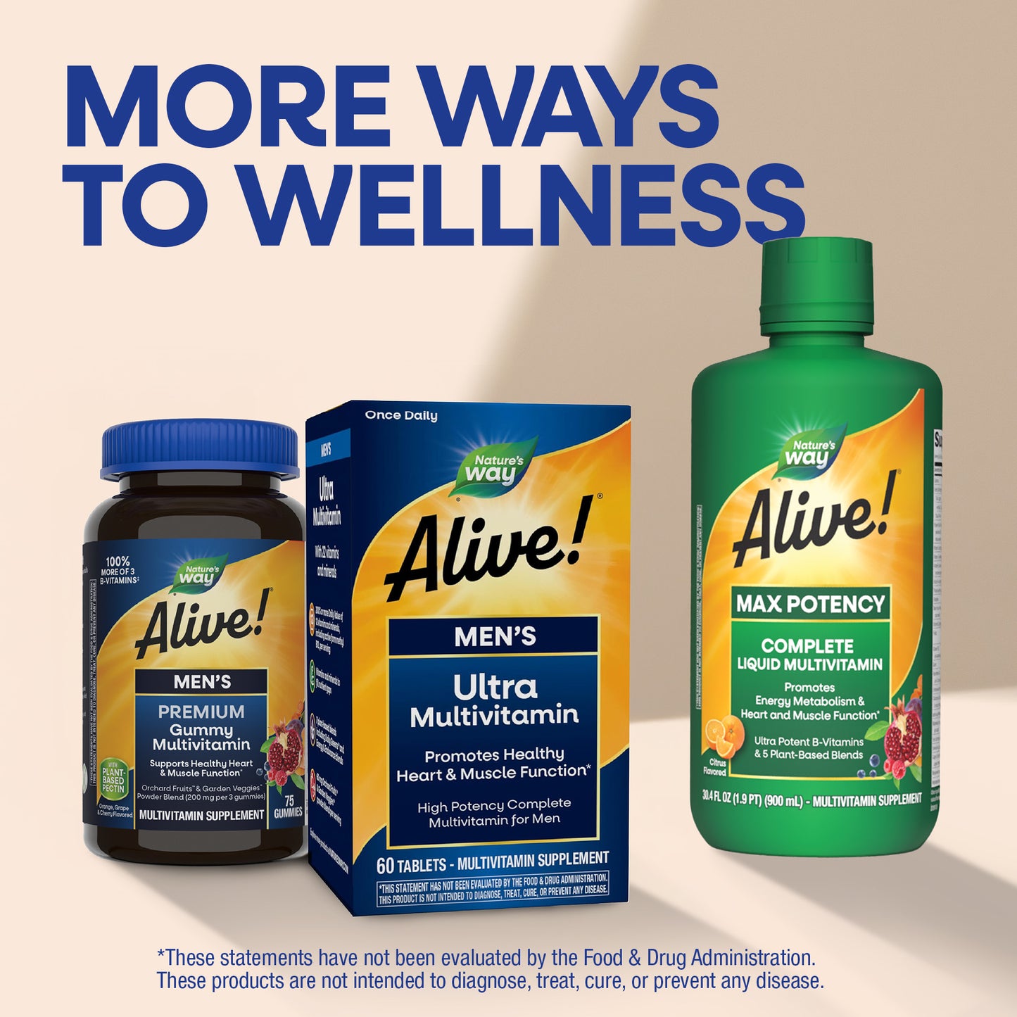 <{%MAIN15_15685%}>Nature's Way® | Alive!® Men's Ultra Multivitamin