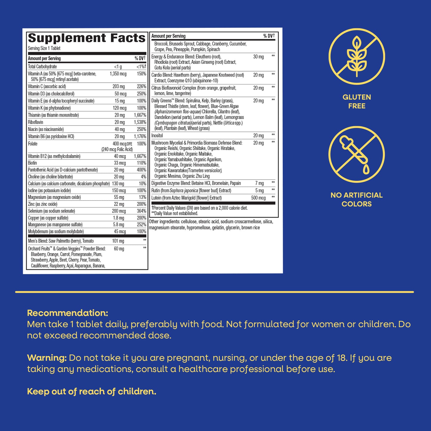 <{%MAIN14_15685%}>Nature's Way® | Alive!® Men's Ultra Multivitamin
