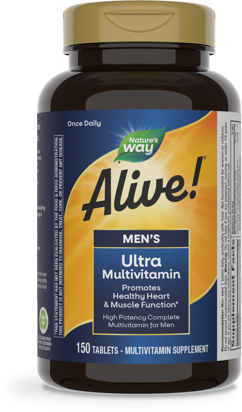 <{%PRIMARY_13717%}>Nature's Way® | Alive! Men's Ultra Multivitamin, 150 tablets