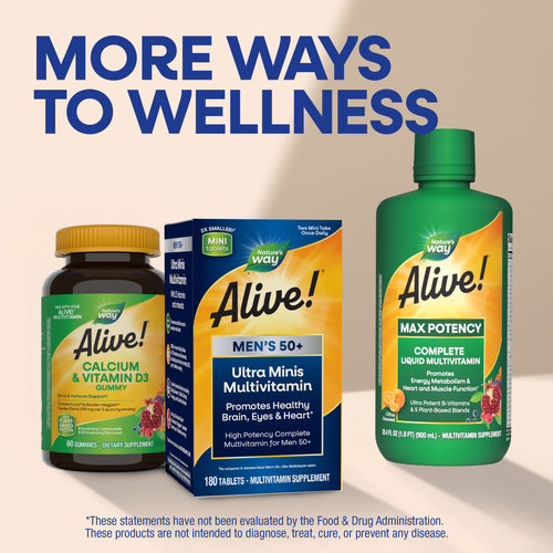 Nature's Way® | Alive! Men's 50+ Ultra Minis Multivitamin Sku:15973