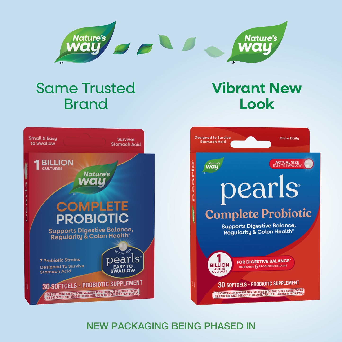 <{%MAIN1_04363%}>Nature's Way® | Pearls Complete Probiotic - package updates old to new