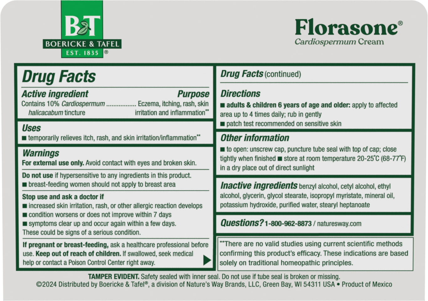 <{%MAIN7_21850390%}>Nature's Way® | Boericke & Tafel® Florasone®