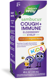 <{%PRIMARY_13315%}>Nature's Way® | Sambucus Kids Cough + Immune Elderberry Syrup, 4 fl oz (120 ml)