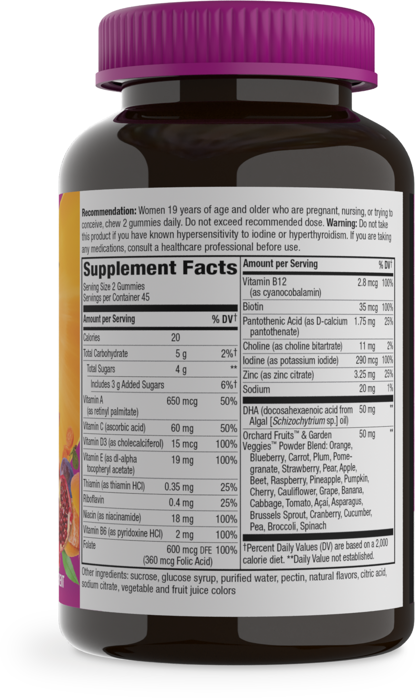 <{%MAIN7_10488%}>Nature's Way® | Alive! Daily Support Prenatal Gummy Multivitamin - right side of pack
