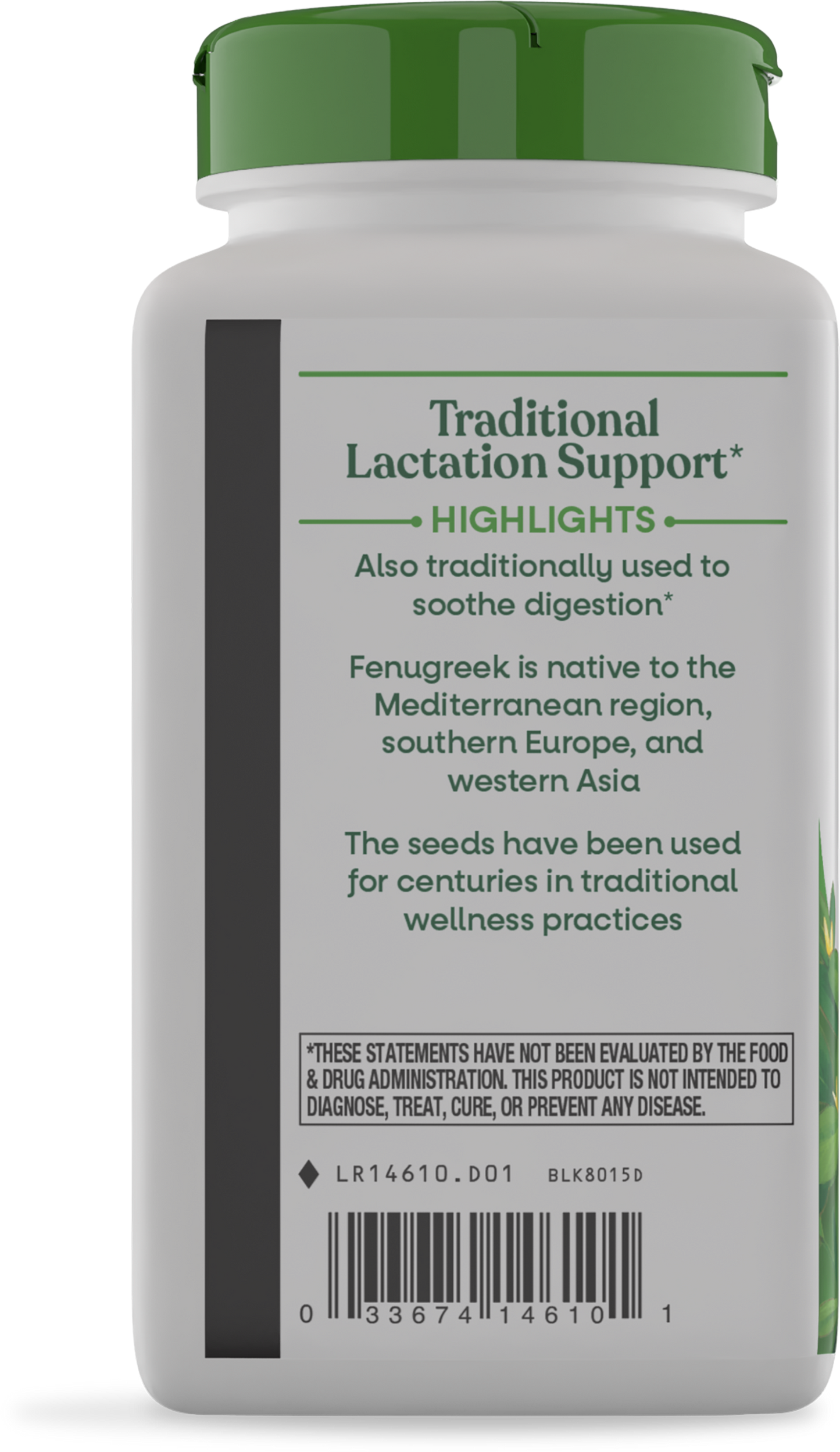 <{%MAIN17_14610%}>Nature's Way® | Fenugreek Seed - left side of pack