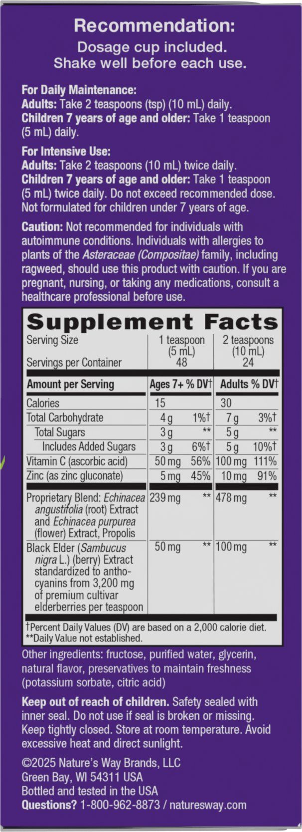 <{%MAIN18_15333%}>Nature's Way® | Sambucus Immune Elderberry Syrup - right side of pack