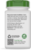 Nature's Way® | Black Elderberry - back of pack Sku:12440