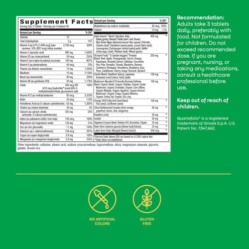 Nature's Way® | Alive! Max3 Potency Adult Complete Multivitamin-No Added Iron Sku:14932