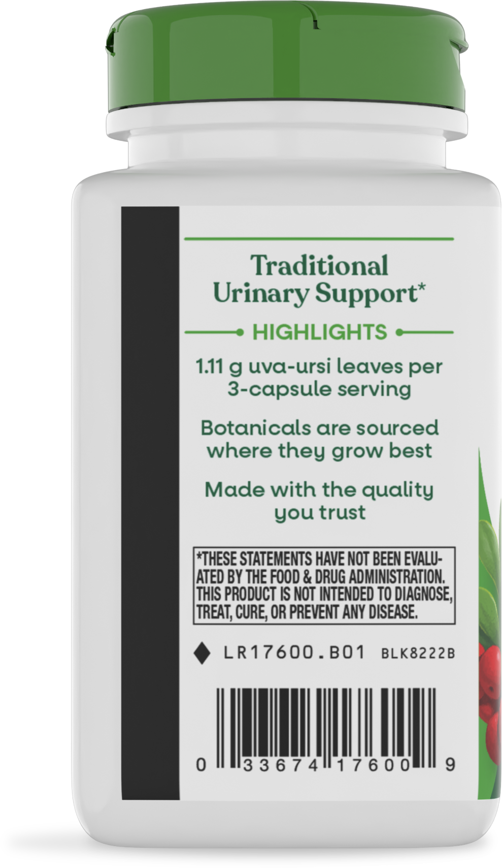 <{%MAIN3_17600%}>Nature's Way® | Uva Ursi Leaves - left side of pack