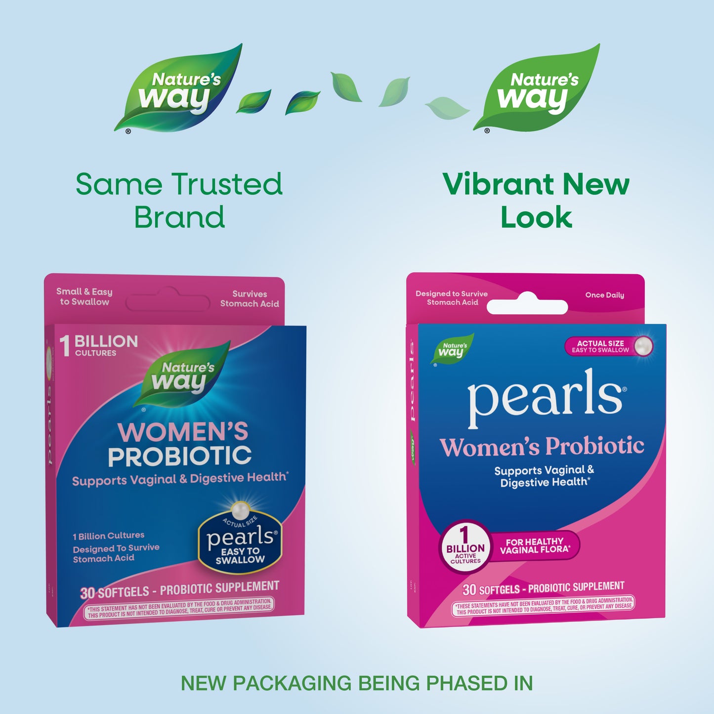 <{%MAIN1_04213%}>Nature's Way® | Probiotic Pearls Women's - package updates old to new