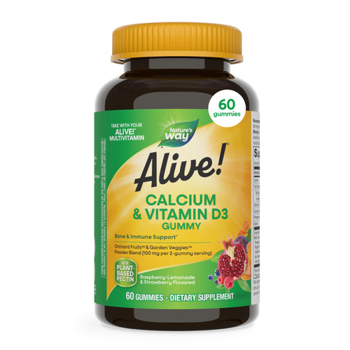 Nature's Way® | Alive! Calcium & Vitamin D3 Gummies Sku:10255