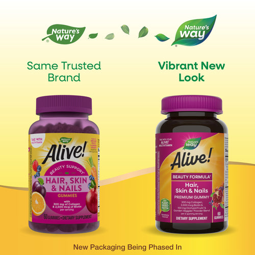 Nature's Way® | Alive!® Hair, Skin & Nails Premium Gummies Sku:undefined