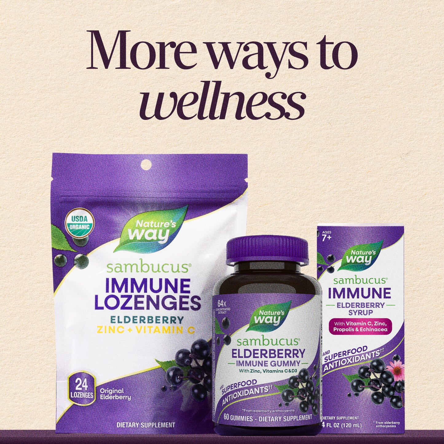 <{%MAIN6_13496%}>Nature's Way® | Sambucus Sleep + Immune Gummies