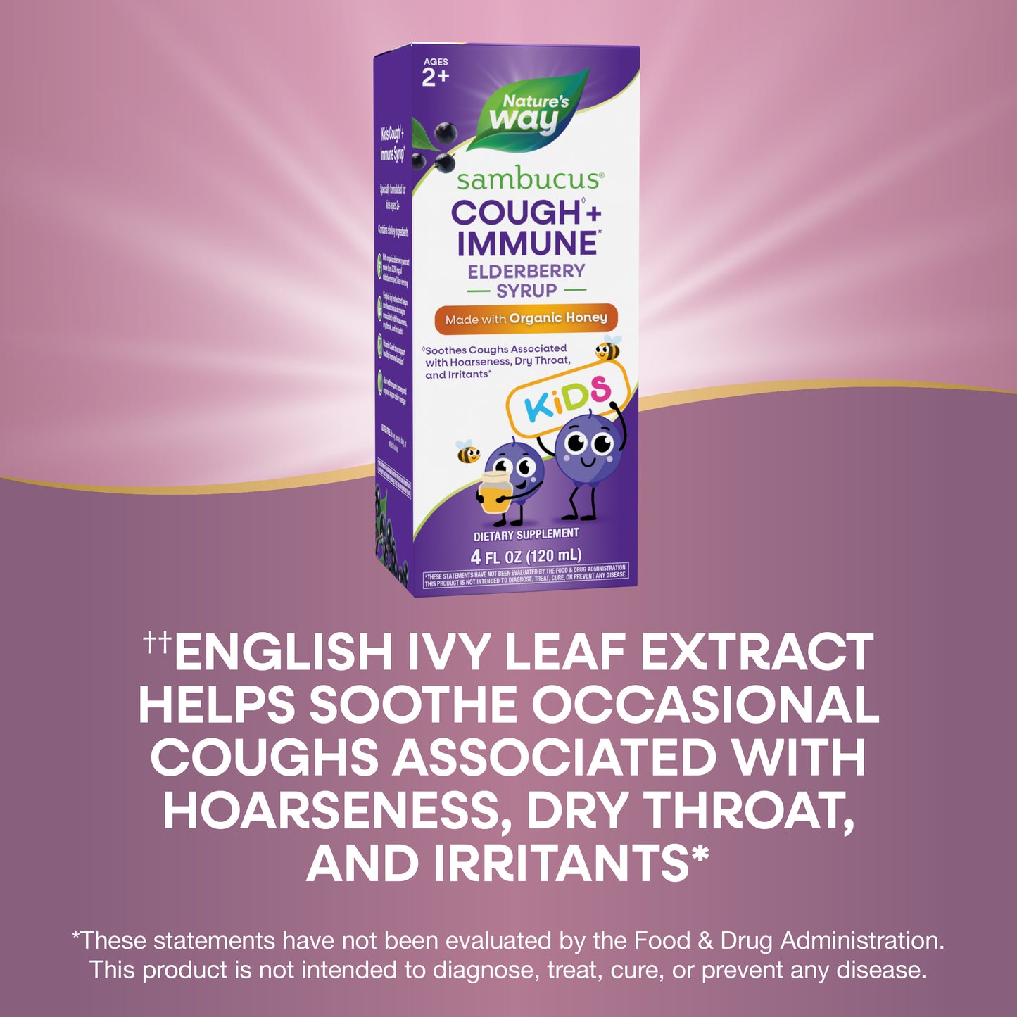 <{%MAIN3_13315%}>Nature's Way® | Sambucus Kids Cough♢ + Immune* Elderberry Syrup