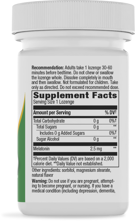 <{%MAIN2_49111%}>Nature's Way® | Melatonin Lozenge - right side of pack