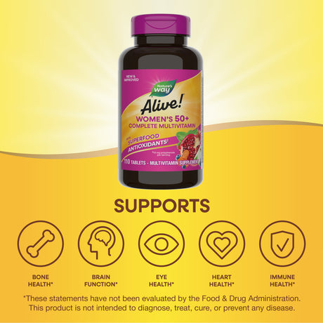 <{%MAIN3_undefined%}>Nature's Way® | Alive!® Women's 50+ Complete Multivitamin