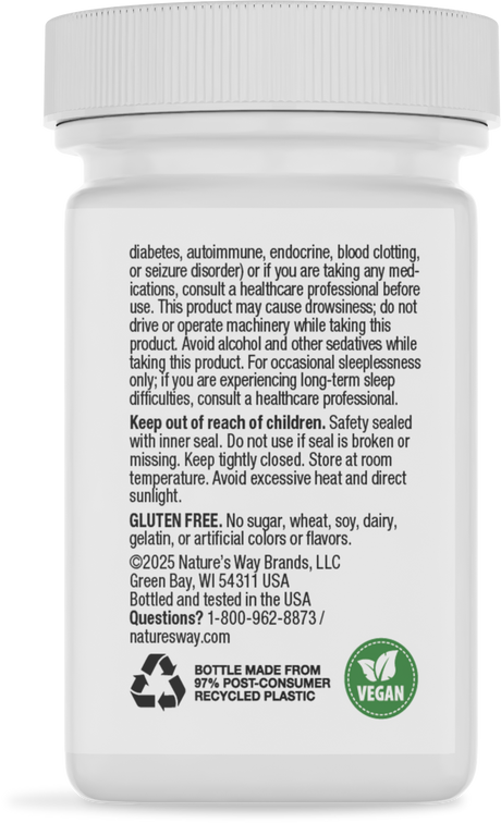 <{%MAIN4_49111%}>Nature's Way® | Melatonin Lozenge - back of pack