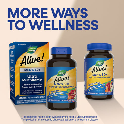 Nature's Way® | Alive! Men's 50+ Complete Multivitamin Sku:14283