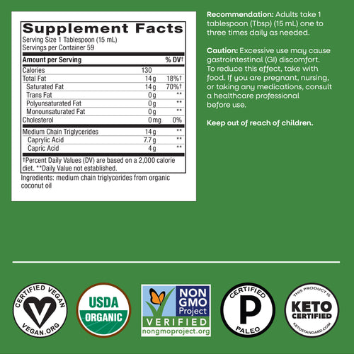 Nature's Way® | Organic MCT Oil Sku:11772